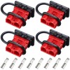 Frienda 4 Pieces 6-12 Gauge 50A Battery Quick Connector 12-36V
