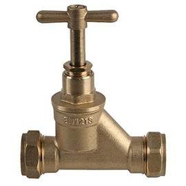 [UNBRANDED] STOPCOCK, BRASS, 22MM, BS1011|FITTINGS HARDWARE PIPEWORK - 10045118