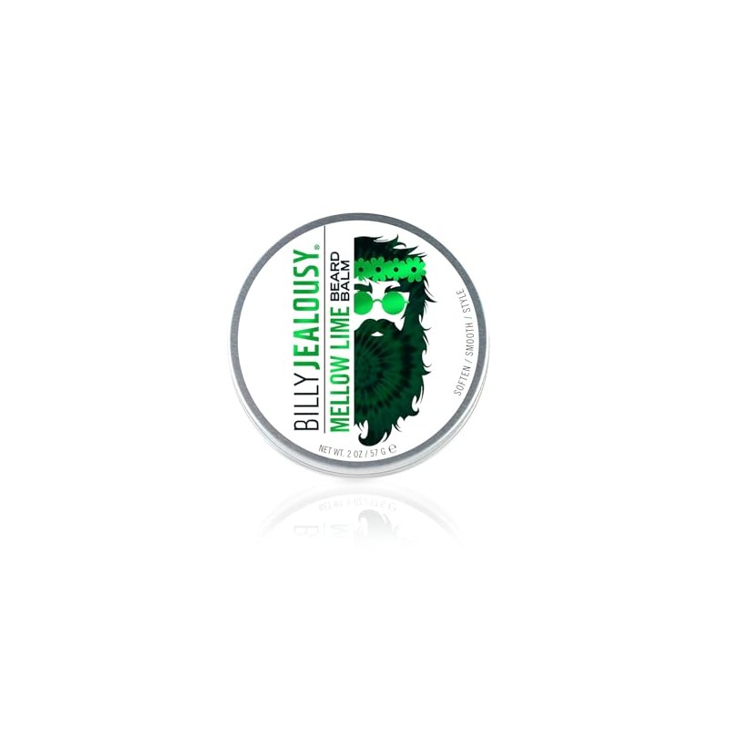 Billy Jealousy Beard Balm, Mellow Lime Bergamot, 2.0 oz.
