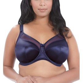 Goddess 6090 Keira Underwired Banded Supportive Full Cup Bra, Ink, 42FF (Manufacturer Size: 95H)