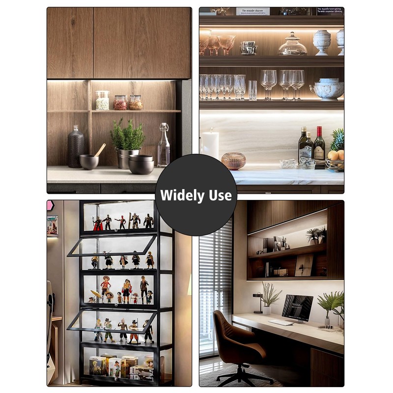 Shine Decor Under Cabinet Lighting Strip, Free Cuttable LED Silicone