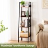Yoobure Yoobure Ladder Shelf, 4 Tier Tall Ladder Bookshelf Corner
