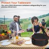 Dishes Storage Bag, Round Crockery Storage Bag Storage Container for