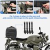 Waterproof Motorcycle Tail Luggage Bag, 48L-64L Expandable, a Rain Cover