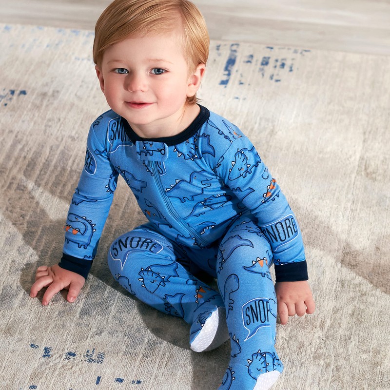 Gerber - Paquete de 2 Pijamas con pies para bebé,