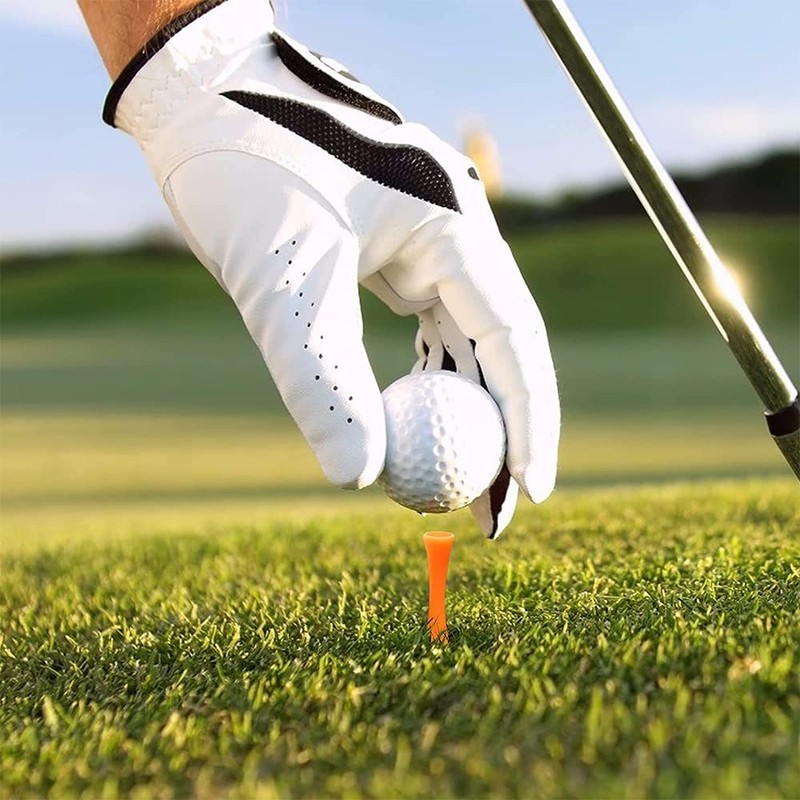 Willoo Pack of 70 70 mm Orange Plastic Golf Tees,
