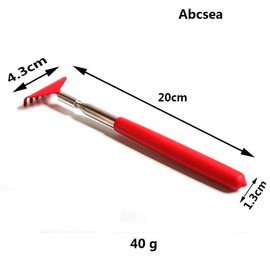 Abcsea Telescope Stainless Steel Back Scratcher Scratch Hand Back Scratcher Extendable Metal Massager Back Itching 2