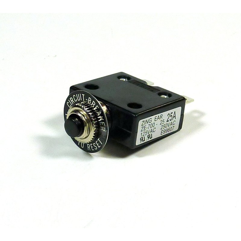 Philmore 25 Amp Push Button Manual Reset Thermal Circuit Breaker