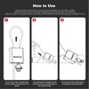 BOZZYS Adjustable Cable Padlock with 3 Keys | 1.15ft L