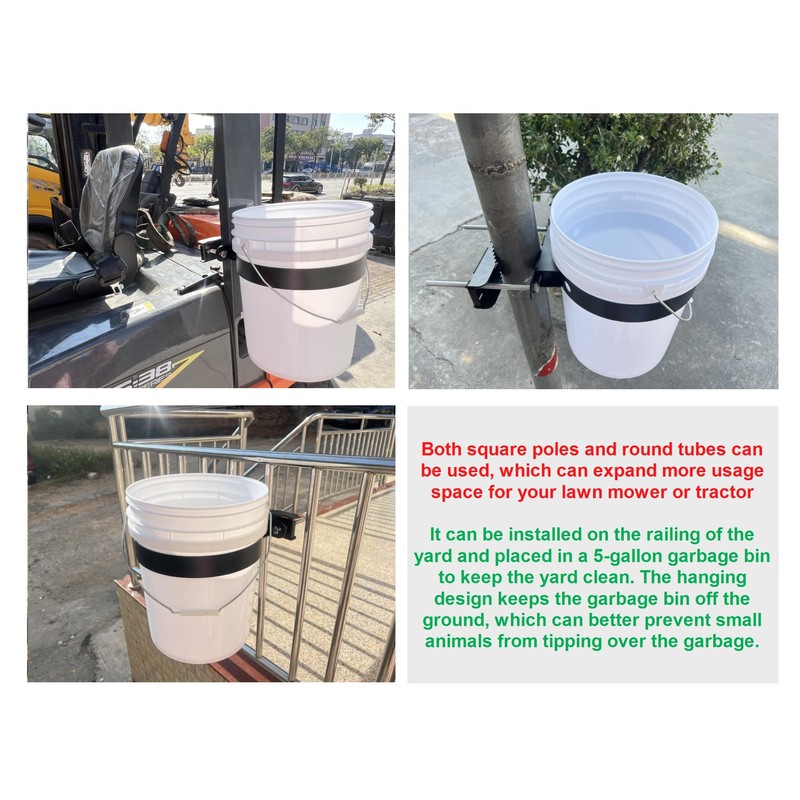 5-Gallon Bucket Holder, Can be Installed on ROPS Holder (Excluding