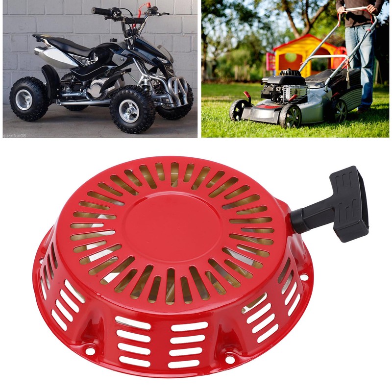 Pull Start Recoil Starter 215mm/8.5in Red Cover for 212cc 6.5HP