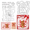 ORIGACH Valentine's Day Teddy Bear Clear Stamps and Cutting Dies