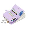 JIUFENG Women Zipper Wallet RFID Blocking Multi Purpose Coin Pouches