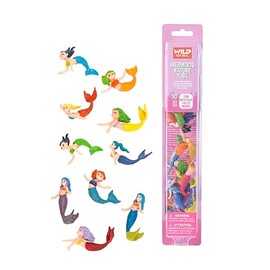 Wild Republic Mermaid Figurines Tube, Mermaid toys, Underwater, Sirens, Kids Gifts, 10-Piece
