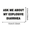 2pc 5.12''x2.56'' Car Decal - Ask Me About My Explosive