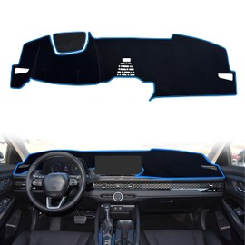 Dash Cover for Honda Accord Accessories 2023 2024 2025 2026 with/Without HUD Dashboard Cover Mat Center Console Non-Slip No Glare Sunshade Protector Pad Interior Accessories Custom Fit, Blue