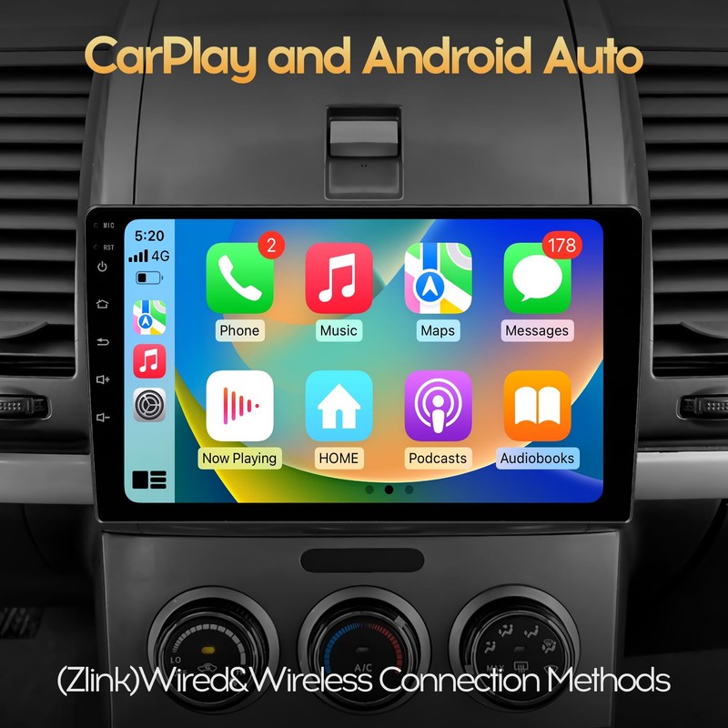 10inch 8Core 4+64GB QLED Full Touch Display Android Car Radio