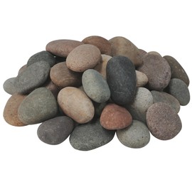 VINICS 40lbs Large River Rocks for Landscaping, 3-4 Inch Natural Unpolished Bulk Pebbles, Hand-Picked Premium Stones for Garden Design Fish Tank, Flower Pots, Pathways and Backyard, Mixed Color