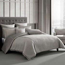 Riverbrook Home Kendall Comforter Set, Queen, Silver/Gray, 7 Piece Set