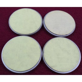 Ultra Wheels Silver Custom Wheel Center Cap Emblems SET OF 4 - 2" & 1/8 inches