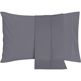 Utopia Bedding King Standard Pillowcases - 2 Pack - Envelope Closure - Soft Brushed Microfiber Fabric - Shrinkage and Fade Resistant Pillow Covers 20 X 36 Inches (King Standard, Grey)