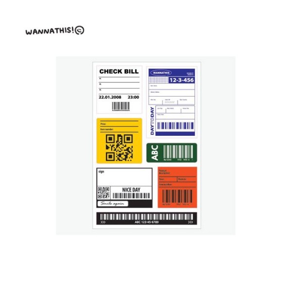 Other WANNATHIS Removable Sticker 1ea, Type:Receipt