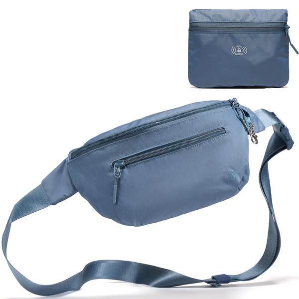 Pander Foldable Crossbody Bag with RFID-Blocking Bag Body Lightweight Travel