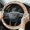 Boho Steering Wheel Cover for Women, Colorful Cute Woven Cloth,