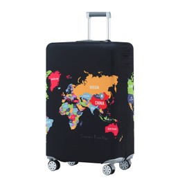 TRAVEL KIN Luggage Covers For Suitcase Tsa Approved,Suitcase Cover Protector Fit 18-32 Inch Luggage