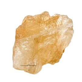 Amazing Gemstone Citrine Raw Crystals and Healing Stones, Natural Rocks for Tumbling and DIY Raw Stones and Crystals (1 Piece)