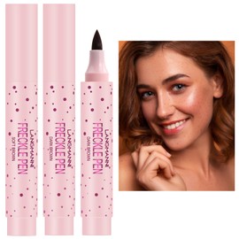 2pz Freckle Pen Pluma De Pecas,Bolígrafo Para Pecas,Bolígrafo De Maquillaje De Pecas Realista Natural,Herramienta De Maquillaje De Pecas Falsas...    