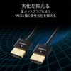 Elecom DH-HD14SS15BK HDMI Cable, 4.9 ft (1.5 m), 4K x