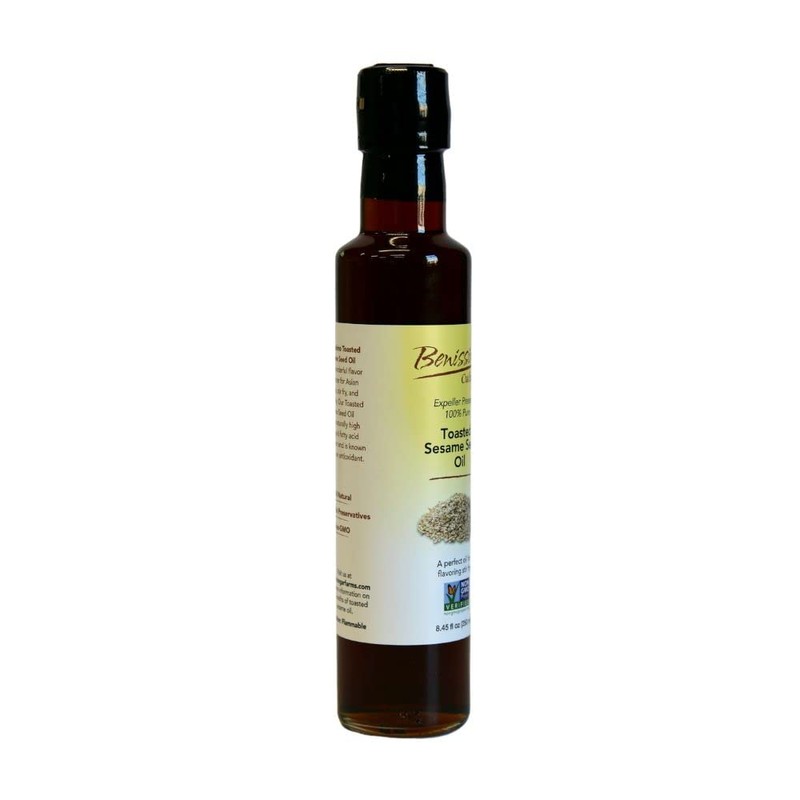Benissimo Toasted Sesame Seed Oil, 8.45 Fluid Ounce