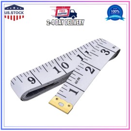 GDMINLO 60-Inch Soft Tape Measure, Double Scale Sewing & Body Ruler (White)