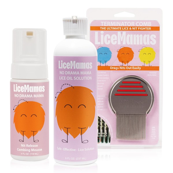 Lice Mamas Ultimate Lice Treatment Kit – Lice Removal Oil,