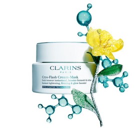Clarins 클라랑스 크라이오 플래시 크림 마스크 75ml (+ 마스크 브러쉬) Clarins Cryo Flash Cream Mask 75ml (+ Mask Brush)