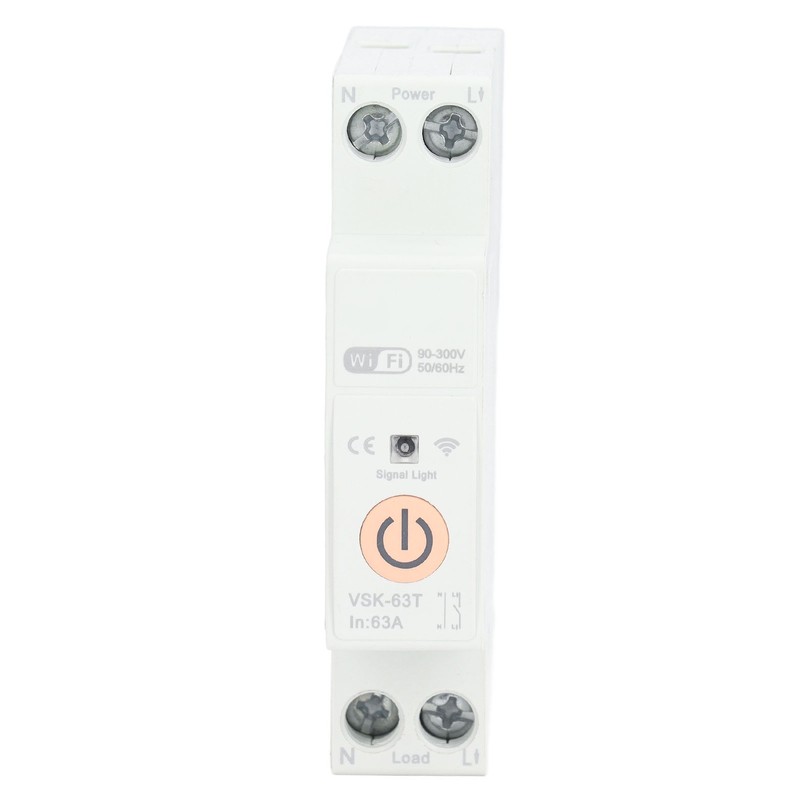WiFi Switch Circuit Breaker 1P 63A Remote Voice Control Timing