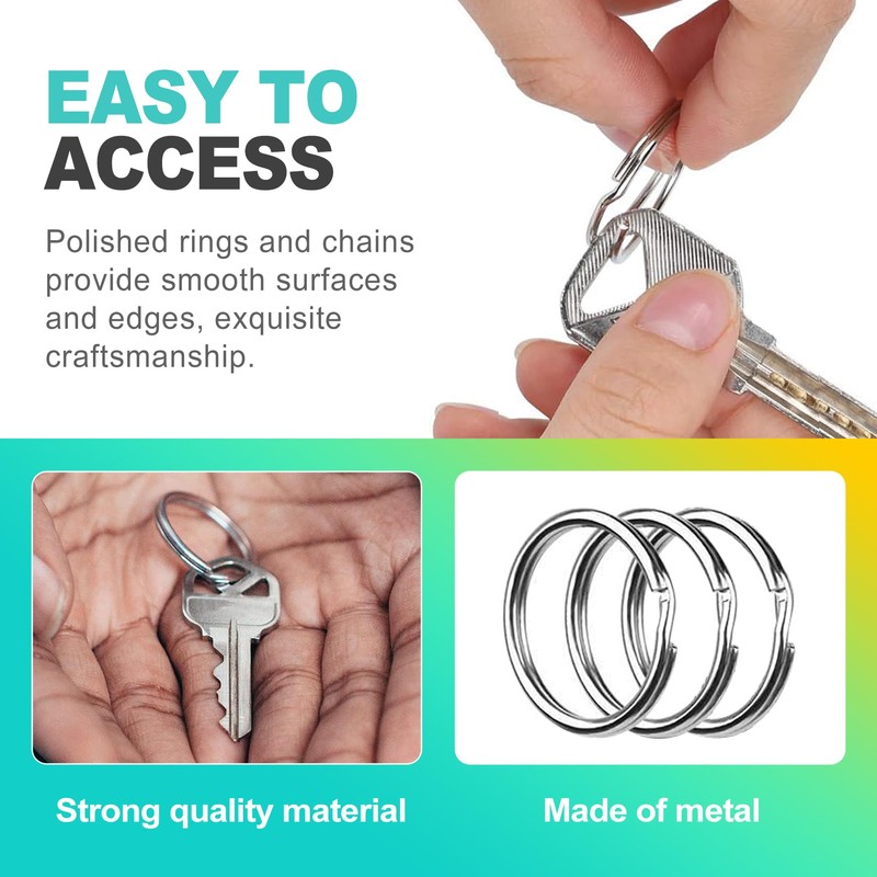KornaDoz 200 Pcs 1 Inch (25mm) Heavy Duty Metal Split