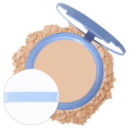 Polvos Compactos Maquillaje, Control de Aceite Mate,Matte Perfection Pressed Powdern,Maquillaje Duradero Con Harina Impermeable,Polvo de Fijación Mate,Para Cosméticos Femeninos Sin Defectos (Natural, 0.35Oz)