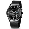 CRRJU Men Watch,Men Luxury Waterproof Unique Designed Watches 3-Sub Dial