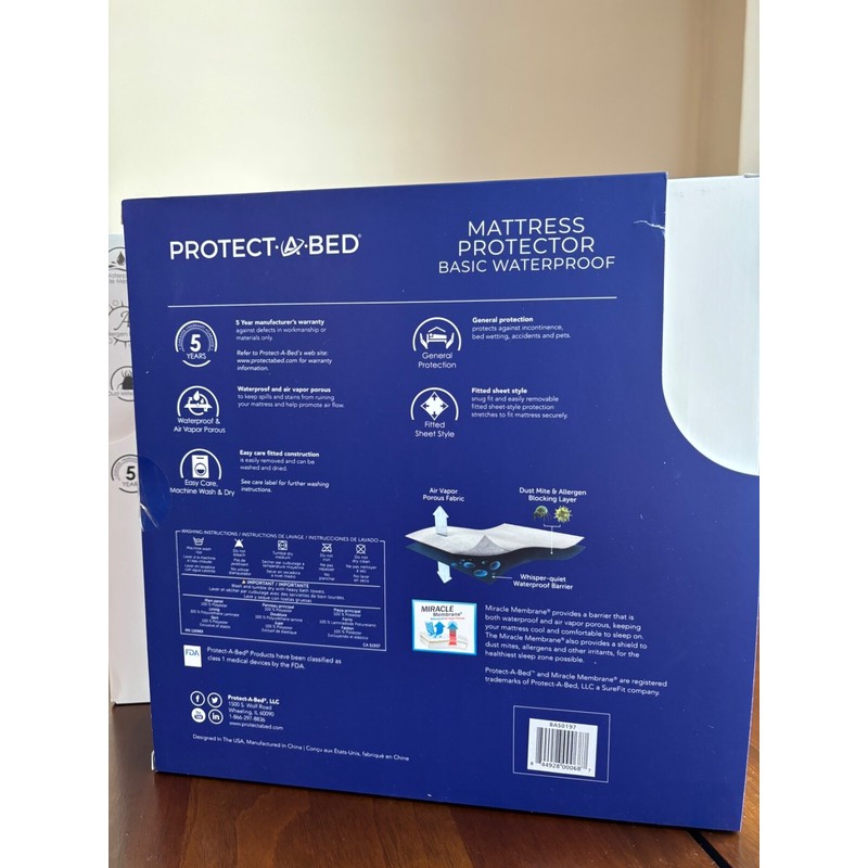 Protect-A-Bed Twin XL Mattress Protector NEW