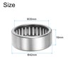 sourcing map HK3516 Needle Roller Bearings Open End, 35x42x16mm Chrome