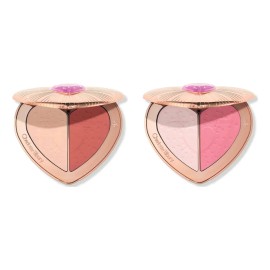 Kit Charlotte: Paleta Iluminador Y Rubor Pillow Talk Flawless Peach + Rubor Polvo Flawless Pink