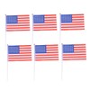 FUNOMOCYA Hand Held American Flag Stick 20pcs Polyester Plastic International