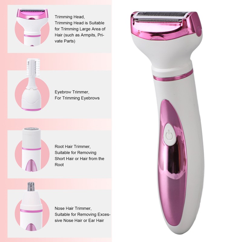 4 in 1 Cordless Bikini Trimmer Pubic Nose Eyebrow Hair