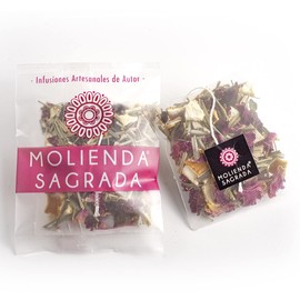 Molienda Sagrada Tisana Limonada RosaInfusión Herbal  15 sachets biodegradables