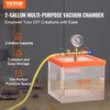 VEVOR 2 Gallon Vacuum Chamber, Upgraded Multipurpose Acrylic Vacuum Degassing