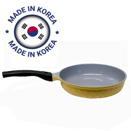 |MADE IN KOREA| 10" Ceramic Coating Interior and Exterior Frying Pan Cooking Wok