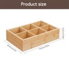 SJORHNUS Tea Organizer,Bamboo 6 Compartment Tea Bag Organizer,Tea Storage Holder