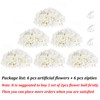 BLOSMON Hydrangea Artificial Flowers Ball Centerpieces 6 Pcs Fake Flowers